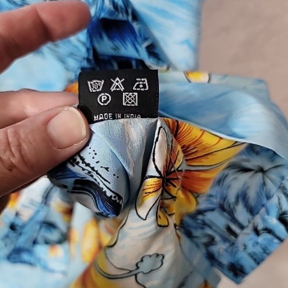Double Decker Men's Hawaiian Button Front Camp Shirt Island Floral Size XL - Picture 8 of 14